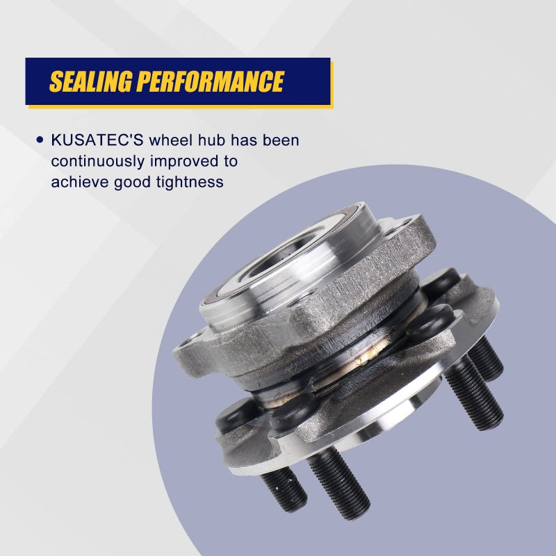 KUSATEC 513220 2PCS Front Wheel Bearing and Hub Assembly Compatible with Subaru Outback Legacy 2005 2006 2007 2008 2009 2010 2011 2012 2013 2014  5 Lug Bolts w/ABS - Image 5